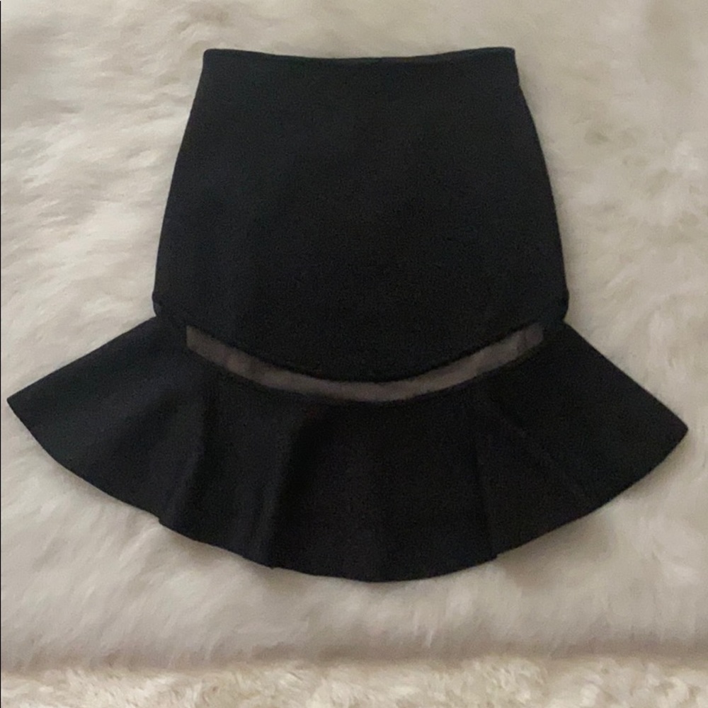 Alice + Olivia Lisbeth Knit Ruffled Skirt, Size XS - Picture 5 of 12